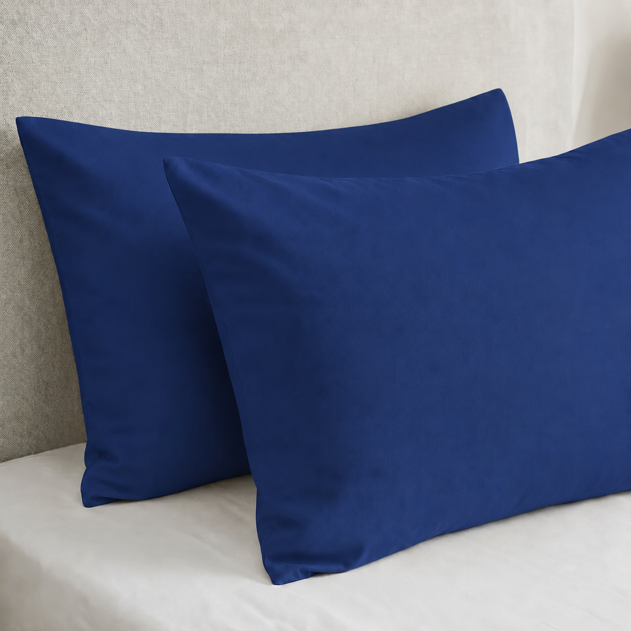 Βαμβακερές Μαξιλαροθήκες 50x70 Royal Blue – Σετ 2 Τεμαχίων