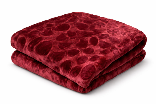 Luxury Βελουτέ Κουβέρτα 220×240cm – Κόκκινη