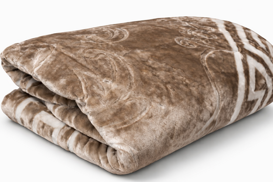 Luxury Βελουτέ Κουβέρτα 220×240cm – Μπεζ