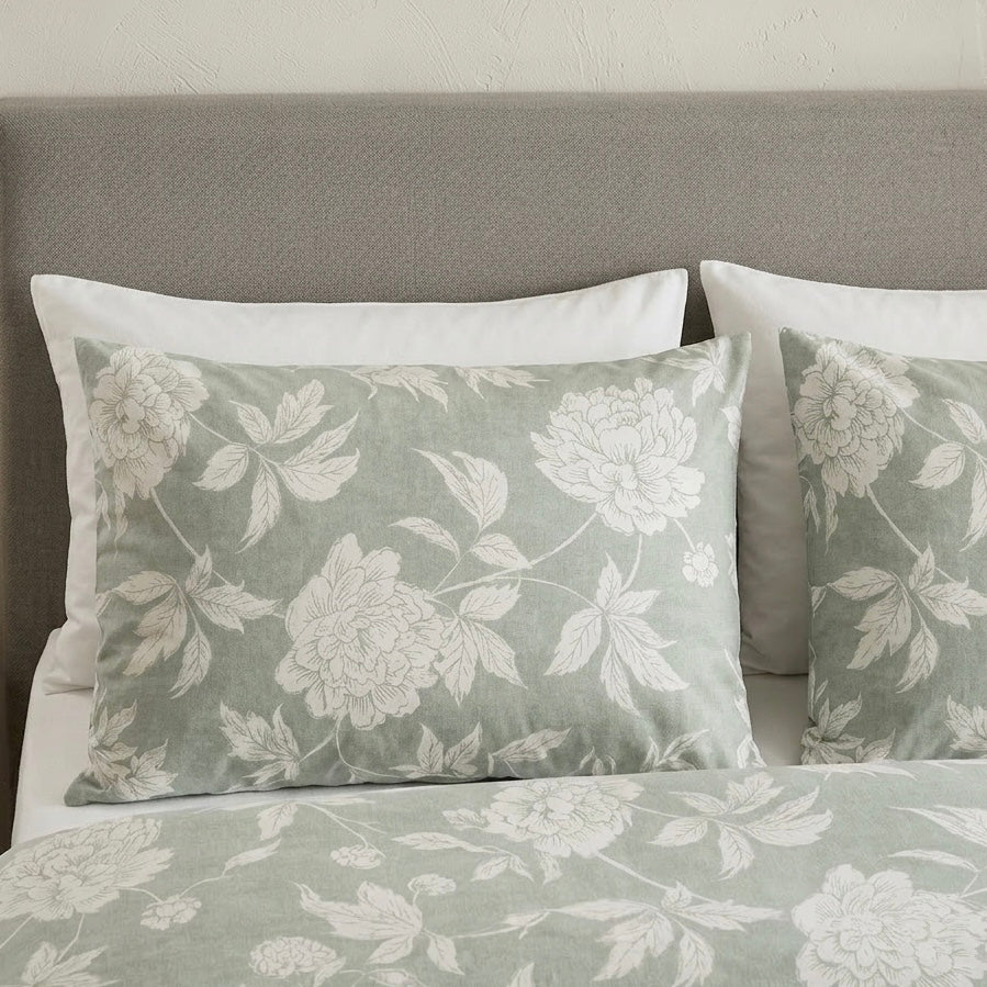 Σετ Σεντόνια Floral Mint - Easy Iron - Ρομαντικό Σχέδιο