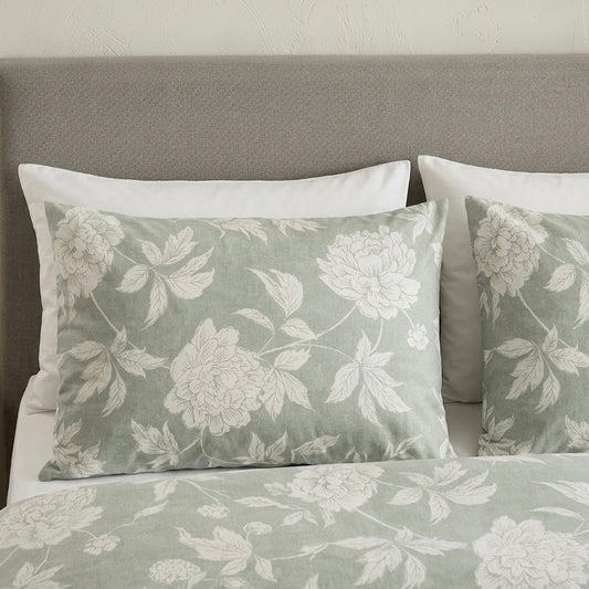 Σετ Σεντόνια Floral Mint - Easy Iron - Ρομαντικό Σχέδιο