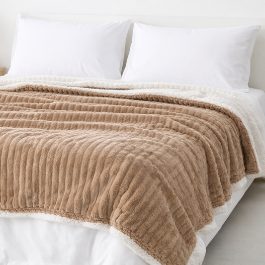 Κουβέρτα Sherpa Ultimate – Διπλής Όψης Μπέζ