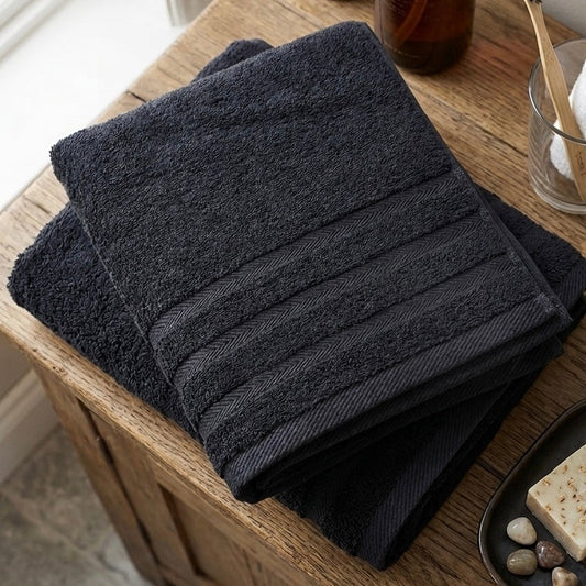 Πετσέτα Σώματος Μαύρη 70x140cm - 100% Βαμβάκι 500 GSM - Πιστοποίηση OEKO-TEX®