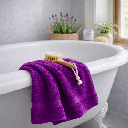 Πετσέτα Προσώπου Βιολετί 50x90cm - 100% Βαμβάκι 500 GSM - Πιστοποίηση OEKO-TEX®
